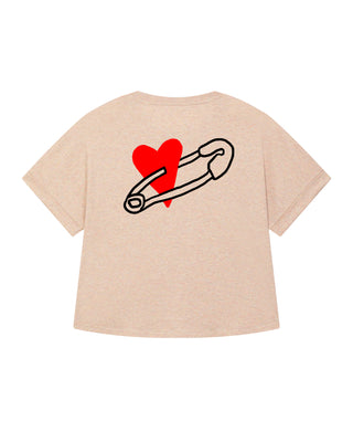 T-shirt Oversize "Coeur Pins"