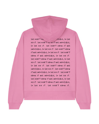 Cropped Hoodie "Impossible"