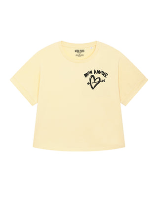 T-shirt Oversize Brodé "Mon Amour"