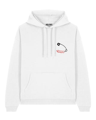 Hoodie Oversize Brodé "Heart Pins"