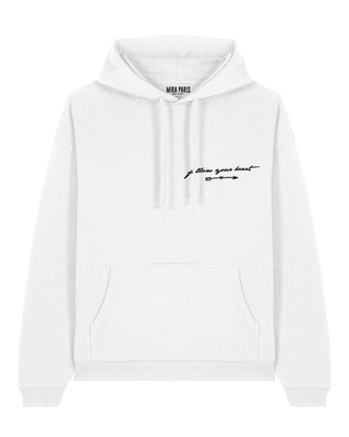 Hoodie Oversize Brodé "Follow Your Heart"