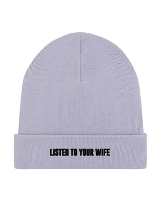 Beanie Classic Brodé "Listen to Your Wife"