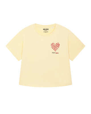 T-shirt Oversize Brodé "Sweet Heart"