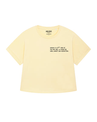 T-shirt Oversize Brodé "Karma Is A B****"