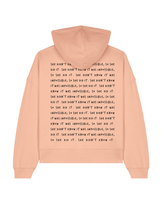 Cropped Hoodie "Impossible"