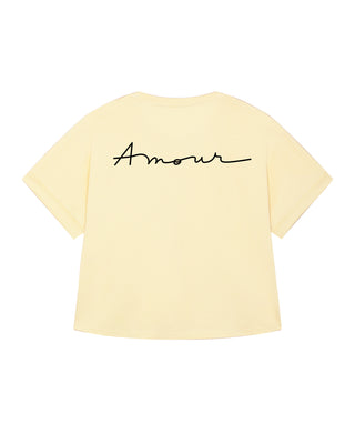 T-shirt Oversize  Imprimé au Dos "Amour"