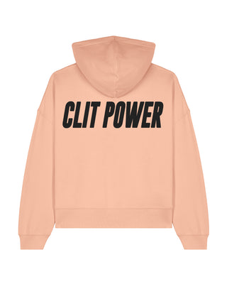 Cropped Hoodie "Clit Power"