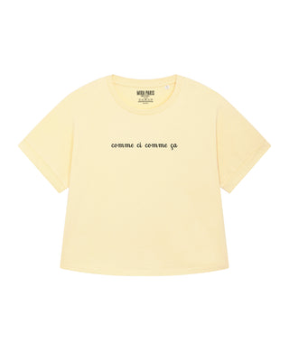 T-shirt Oversize Brodé "Comme Çi Comme Ça"