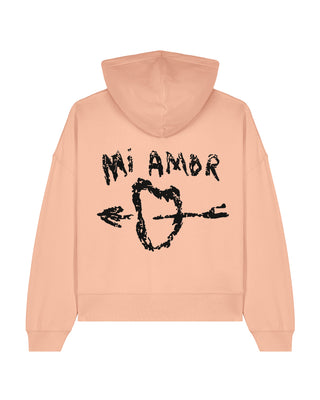 Cropped Hoodie Brodé "Mi Amor"