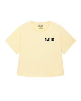 T-shirt Oversize Brodé "Amour"