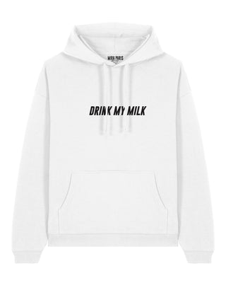 Hoodie Oversize Brodé "Drink My Milk"