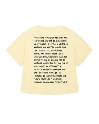 T-shirt Oversize  Imprimé au Dos "You Go Girl"