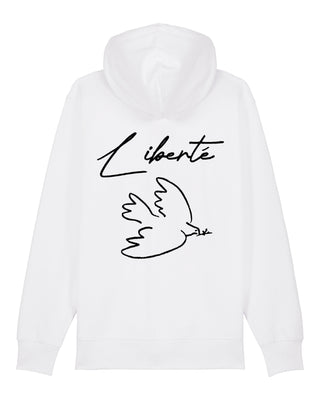 Hoodie à Zip Brodé "Liberté"