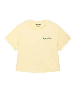 T-shirt Oversize Brodé "Amour"