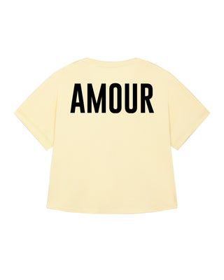 T-shirt Oversize  Imprimé au Dos "Amour"