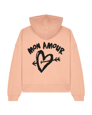 Cropped Hoodie "Mon Amor"