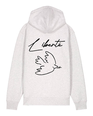 Hoodie à Zip Brodé "Liberté"