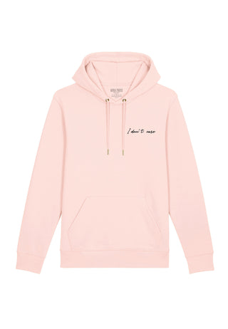Hoodie Classic Brodé "I Don't Care"
