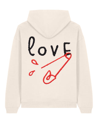 Hoodie Oversize Brodé "Love"