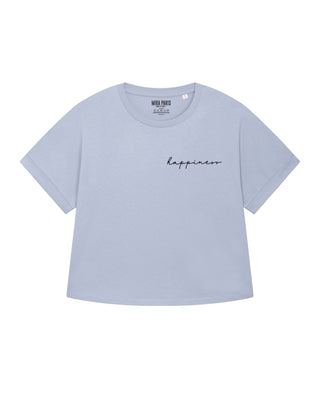 T-shirt Oversize Brodé "Happiness"