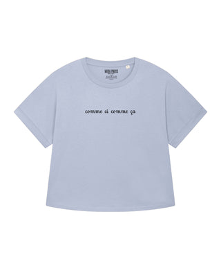 T-shirt Oversize Brodé "Comme Çi Comme Ça"