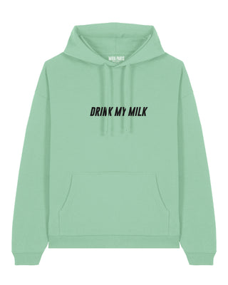 Hoodie Oversize Brodé "Drink My Milk"