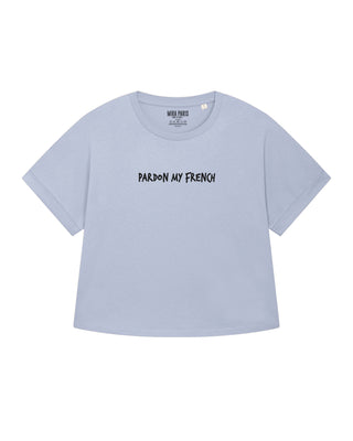 T-shirt Oversize Brodé "Pardon My French"