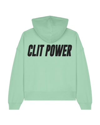 Cropped Hoodie "Clit Power"