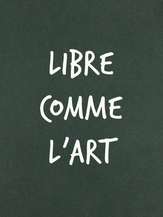 T-shirt Roll Up Brodé "Libre Comme l'art"