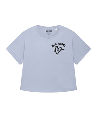 T-shirt Oversize Brodé "Mon Amour"