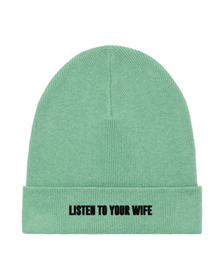 Beanie Classic Brodé "Listen to Your Wife"