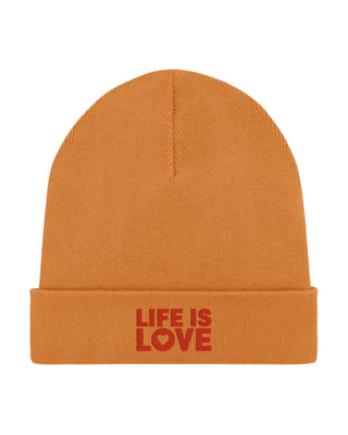Beanie Classic Brodé "Life is Love"