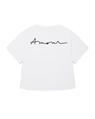 T-shirt Oversize  Imprimé au Dos "Amour"