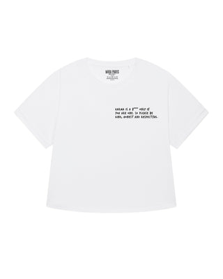 T-shirt Oversize Brodé "Karma Is A B****"