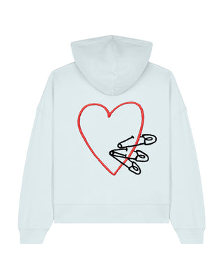 Cropped Hoodie Brodé "Pins"