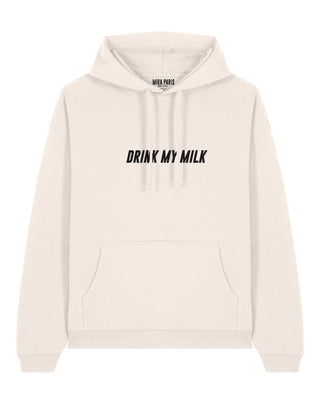 Hoodie Oversize Brodé "Drink My Milk"