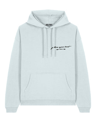 Hoodie Oversize Brodé "Follow Your Heart"