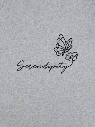 T-shirt Roll Up Brodé "Serendipity"