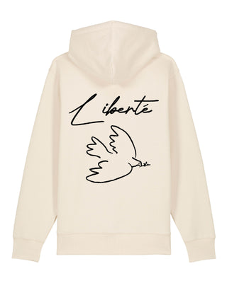 Hoodie à Zip Brodé "Liberté"