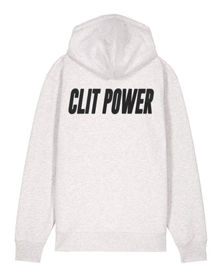 Hoodie à Zip Brodé "Clit Power"