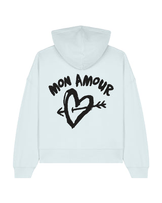 Cropped Hoodie "Mon Amor"