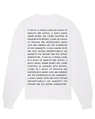 Sweatshirt Oversize "It Was All a Dream"