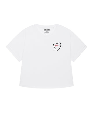 T-shirt Oversize Brodé "Amour"