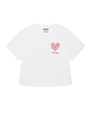 T-shirt Oversize Brodé "Sweet Heart"