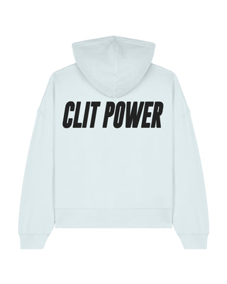 Cropped Hoodie "Clit Power"