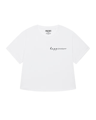 T-shirt Oversize Brodé "Happiness"