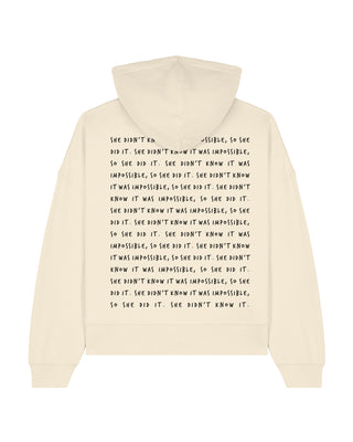 Cropped Hoodie "Impossible"