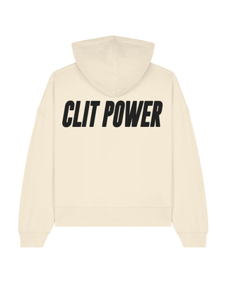 Cropped Hoodie "Clit Power"