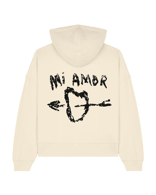 Cropped Hoodie Brodé "Mi Amor"