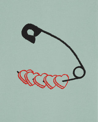 Polo Brodé "Heart Pins"